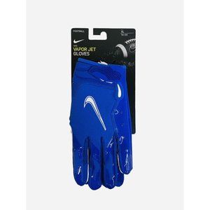 Nike Gloves Mens Vapor Jet 6.0 Football Receiver Blue White CZ4127-495 Size XL